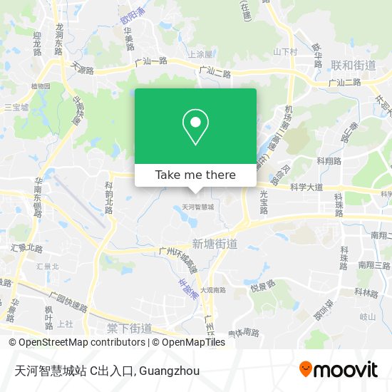 天河智慧城站 C出入口 map