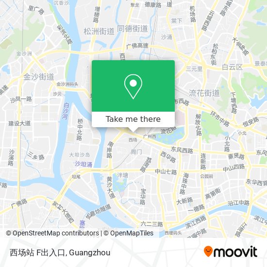西场站 F出入口 map