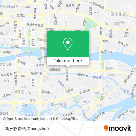 新洲收费站 map