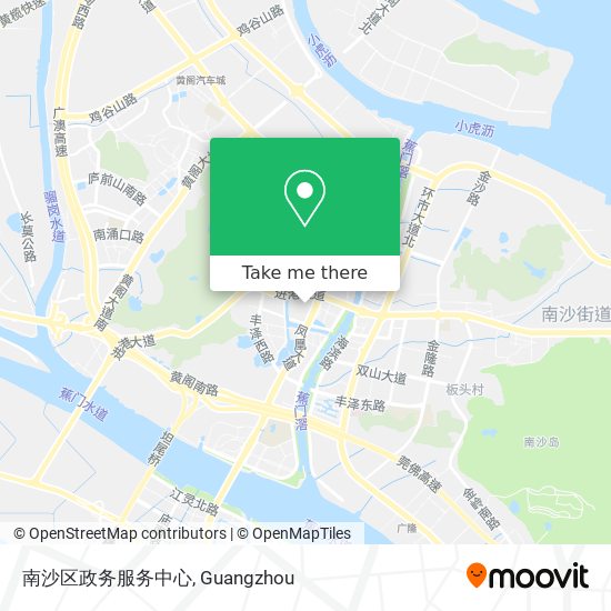 南沙区政务服务中心 map