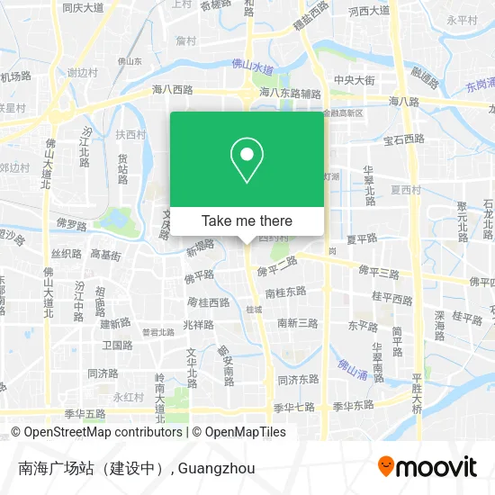 南海广场站（建设中） map