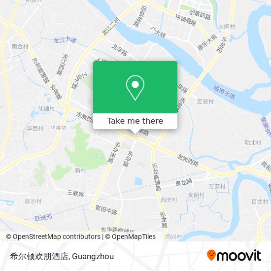 希尔顿欢朋酒店 map