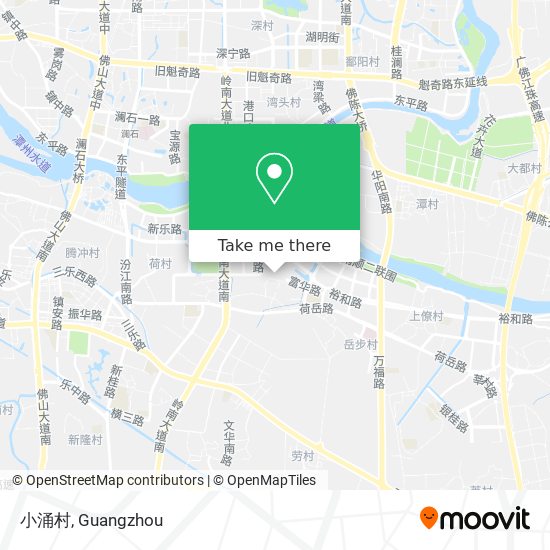 小涌村 map