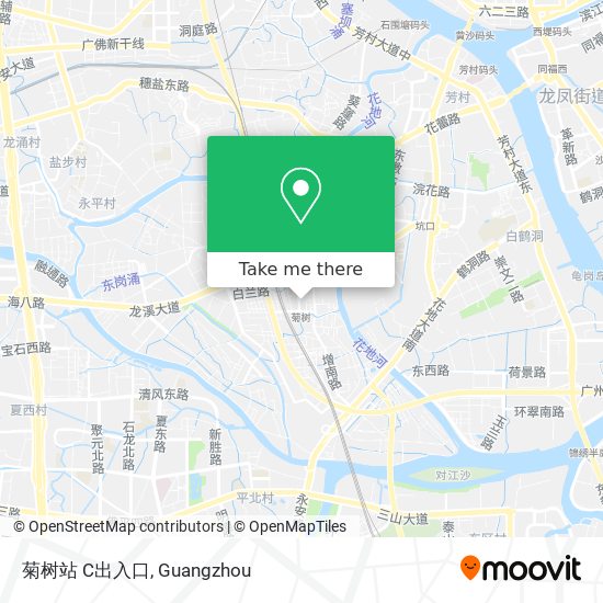 菊树站 C出入口 map