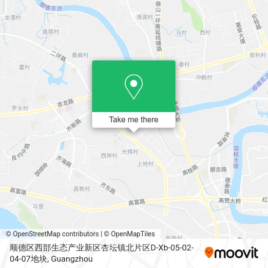 顺德区西部生态产业新区杏坛镇北片区D-Xb-05-02-04-07地块 map