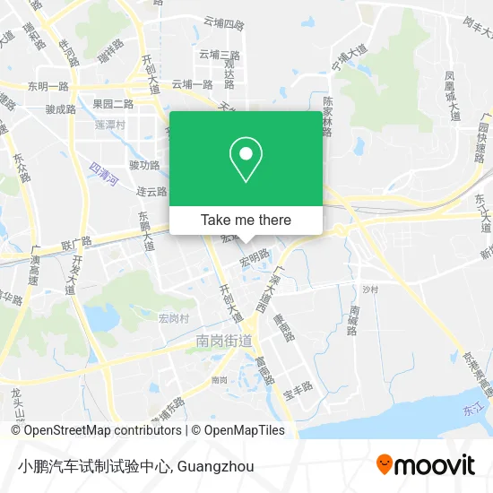 小鹏汽车试制试验中心 map