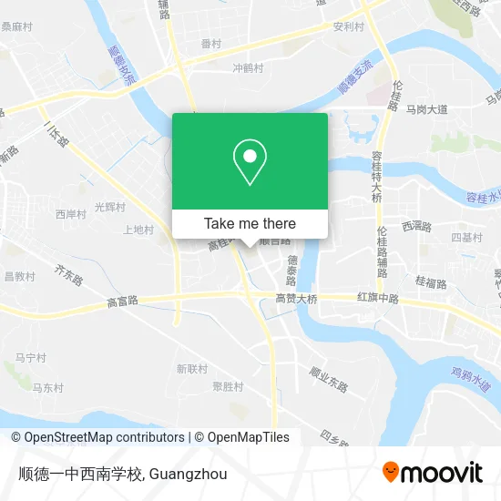 顺德一中西南学校 map