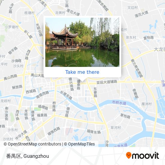番禺区 map
