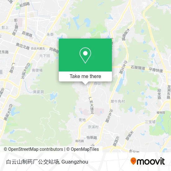 白云山制药厂公交站场 map