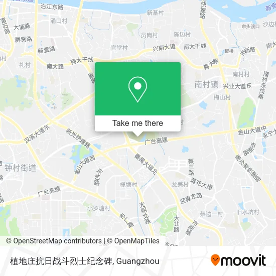 植地庄抗日战斗烈士纪念碑 map