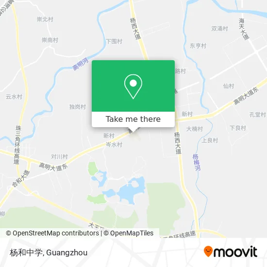 杨和中学 map