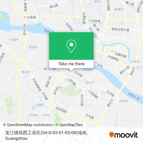 龙江镇坦西工业区(Sd-G-02-01-03-08)地块 map