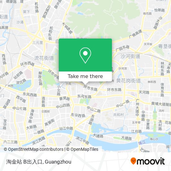 淘金站 B出入口 map