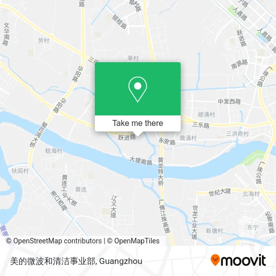 美的微波和清洁事业部 map
