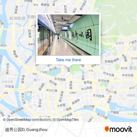 越秀公园D map