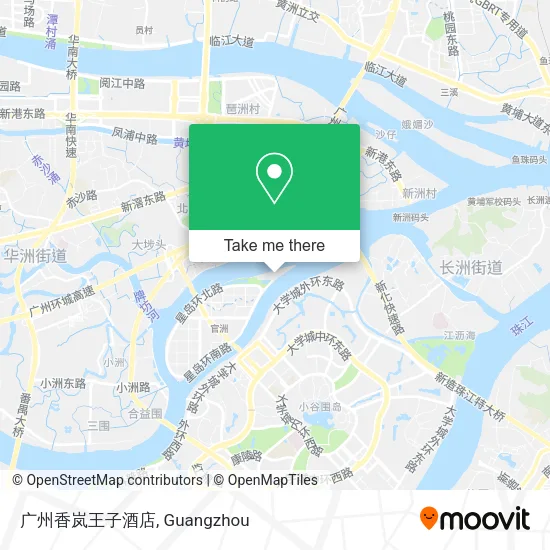 广州香岚王子酒店 map