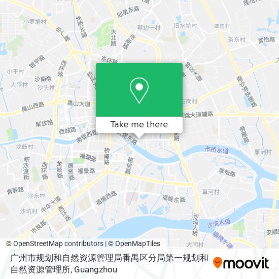 广州市规划和自然资源管理局番禺区分局第一规划和自然资源管理所 map