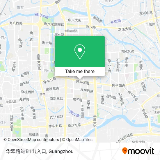 华翠路站B1出入口 map