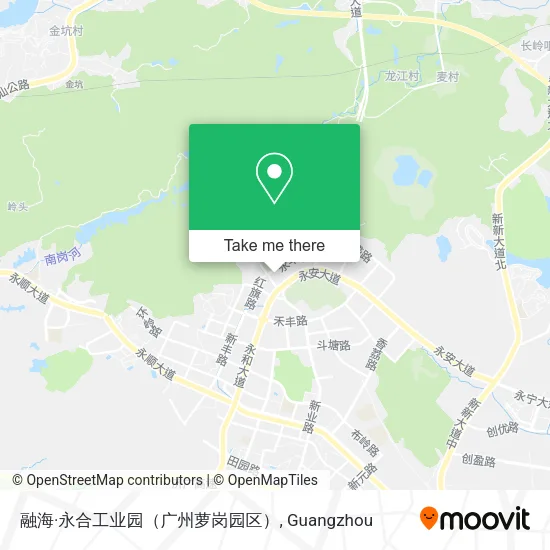 融海·永合工业园（广州萝岗园区） map