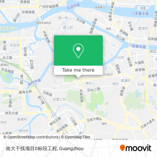南大干线项目0标段工程 map