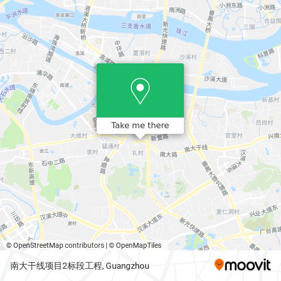 南大干线项目2标段工程 map