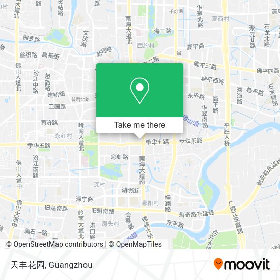 天丰花园 map