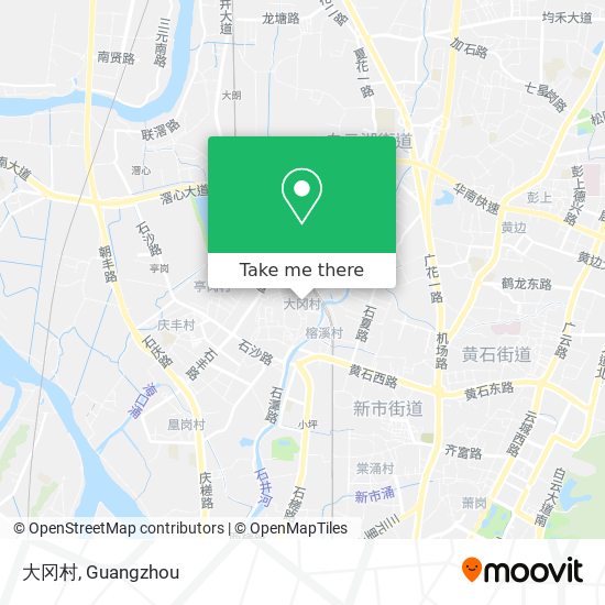 大冈村 map