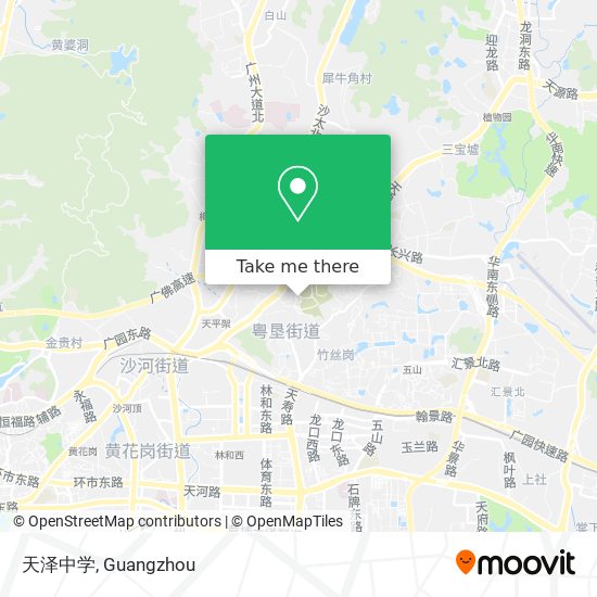 天泽中学 map