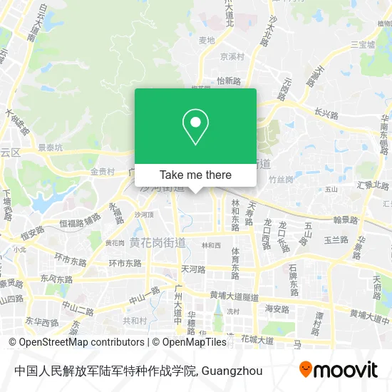 中国人民解放军陆军特种作战学院 map