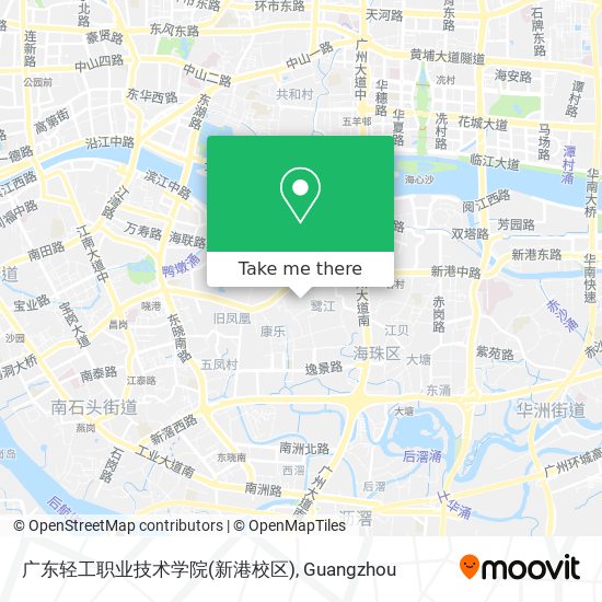 广东轻工职业技术学院(新港校区) map