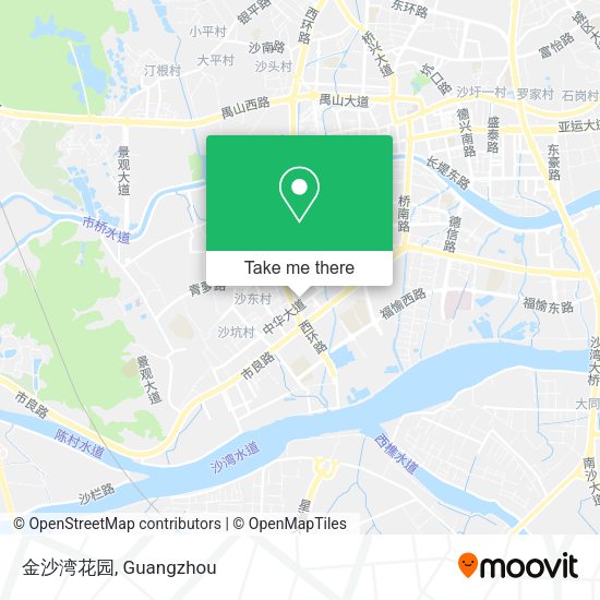 金沙湾花园 map