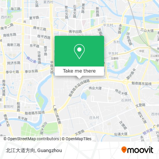 北江大道方向 map