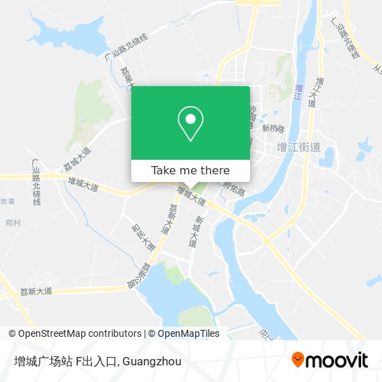 增城广场站 F出入口 map