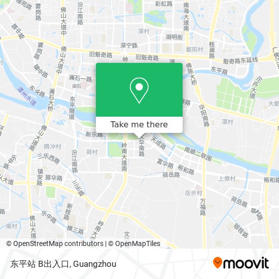 东平站 B出入口 map