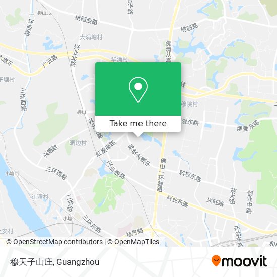 穆天子山庄 map