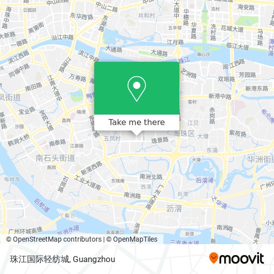 珠江国际轻纺城 map