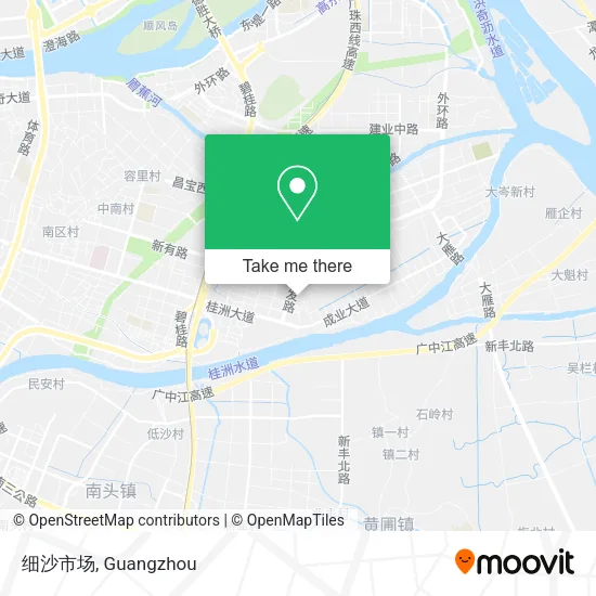 细沙市场 map