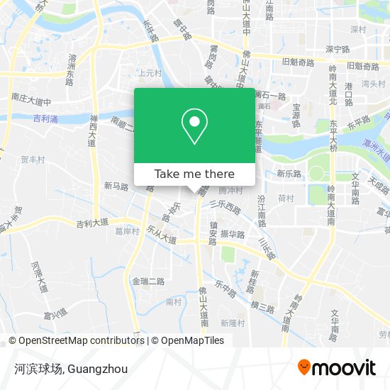 河滨球场 map