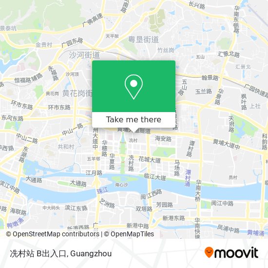 冼村站 B出入口 map