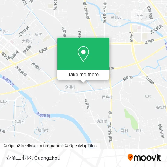 众涌工业区 map