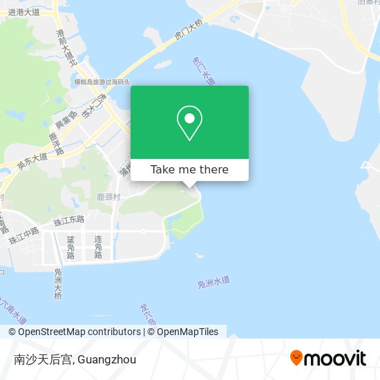 南沙天后宫 map