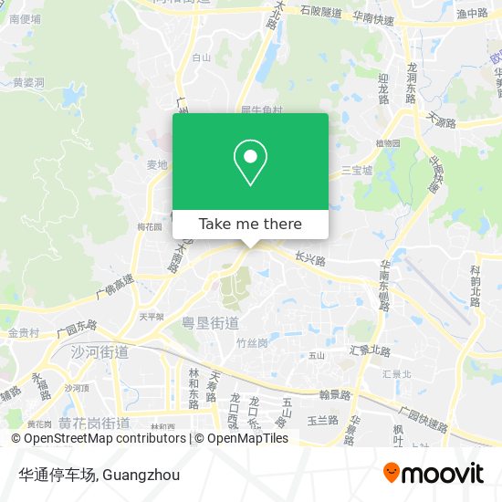 华通停车场 map