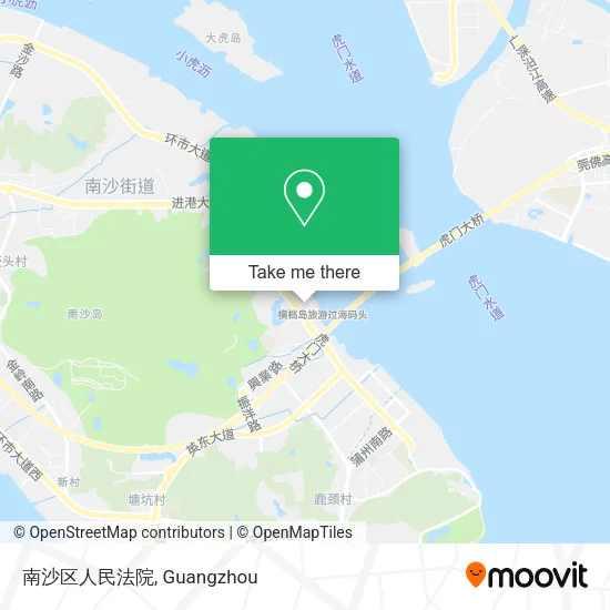 南沙区人民法院 map