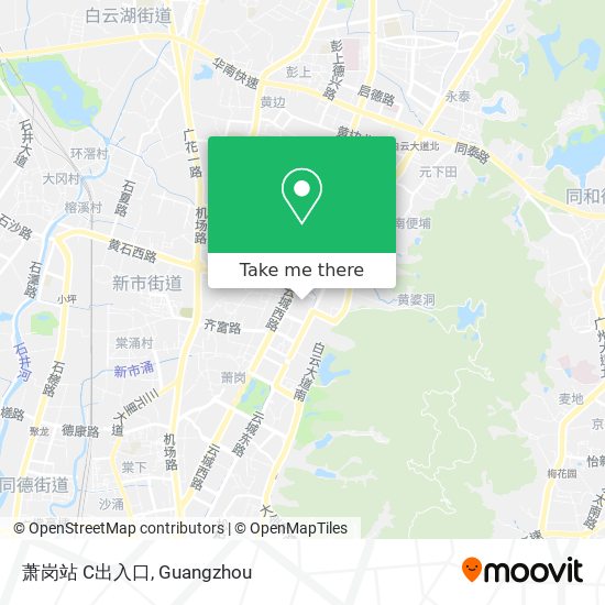萧岗站 C出入口 map