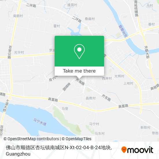 佛山市顺德区杏坛镇南城区N-Xt-02-04-B-24地块 map