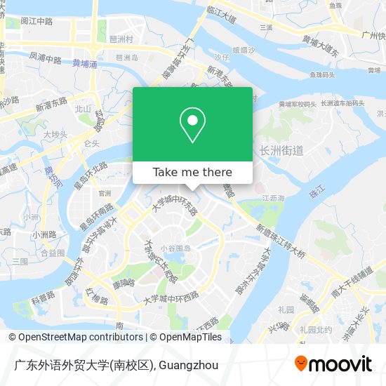 广东外语外贸大学(南校区) map