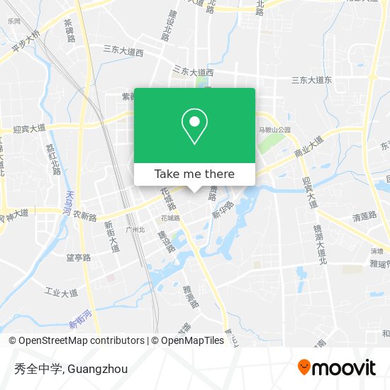 秀全中学 map