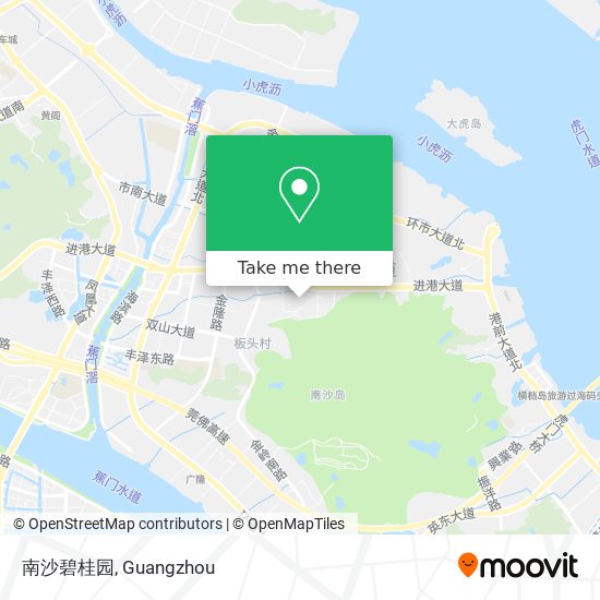 南沙碧桂园 map