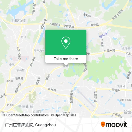 广州芭蕾舞剧院 map