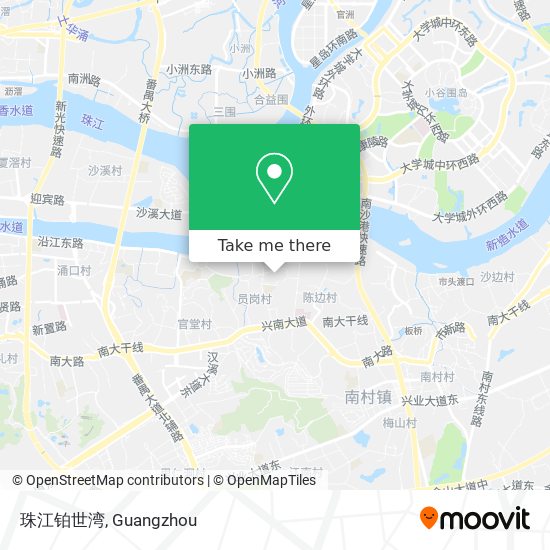 珠江铂世湾 map
